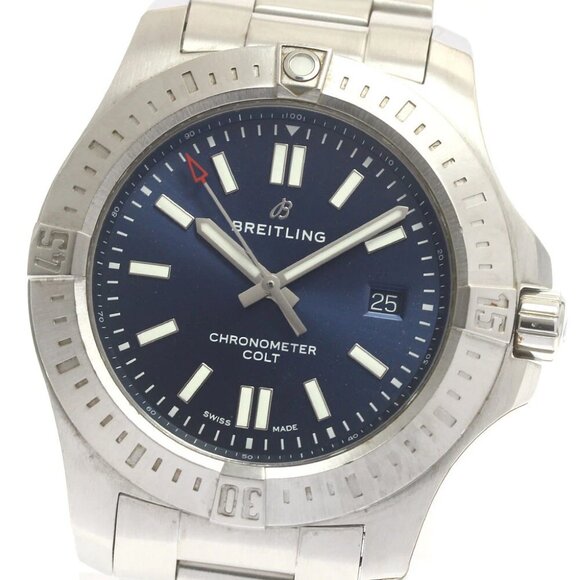 BREITLING Colt A17388 Date Navy Dial Automatic Men's Watch_879174 - Picture 1 of 6